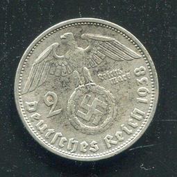 【銀幣】Germany(納粹德國) ,5 Mark,K112.1,1974G#208775 品相95新AU+, 29mm 歷史價格詳細信息