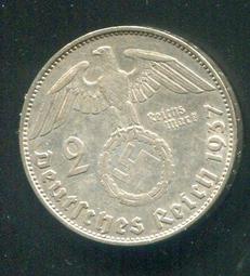 【銀幣】Germany(納粹德國) ,5 Mark,K112.1,1974G#208775 品相95新AU+, 29mm 歷史價格詳細信息