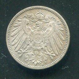 【銀幣】Germany(德國 帝國時期) ,1 Mark,K14,1910E#208783 品相9新AU, 24mm 歷史價格詳細信息