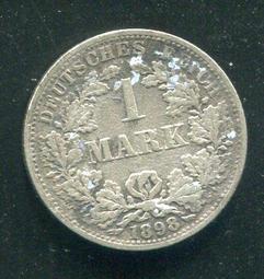 【銀幣】Germany(德國 帝國時期) ,1 Mark,K14,1910E#208783 品相9新AU, 24mm 歷史價格詳細信息