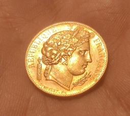 20法郎金幣,MS65公博評級,1922B雪山女神赫爾維蒂錢64257 歷史價格詳細信息