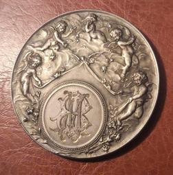 法國五彩鏡面深打好品銀婚章83 歷史價格詳細信息