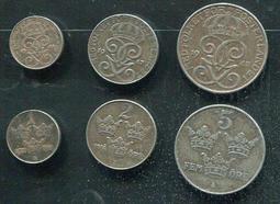 【套幣】(瑞典二戰鐵錢) , 3枚一套, 1ore-5ore , 1942-50 (年份隨機出貨) , 美上VF+ 價格比較,價格查詢,歷史價格詳細信息