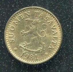 【硬幣】Finland(芬蘭) 10 Pennia#209253 , K46a , 1986 品相極美上XF+ 歷史價格詳細信息