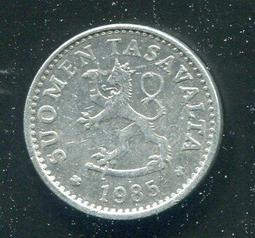 【硬幣】Finland(芬蘭) 10 Pennia#209253 , K46a , 1986 品相極美上XF+ 歷史價格詳細信息