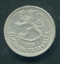 【硬幣】Finland(芬蘭) 1 Markka#209315 , K76 , 1997 品相9新AU 歷史價格詳細信息