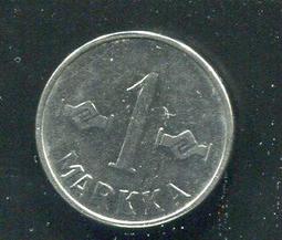 【硬幣】Finland(芬蘭) 1 Markka#209315 , K76 , 1997 品相9新AU 歷史價格詳細信息
