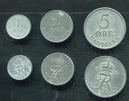 【套幣】(瑞典二戰鐵錢) , 3枚一套, 1ore-5ore , 1942-50 (年份隨機出貨) , 美上VF+ 歷史價格詳細信息