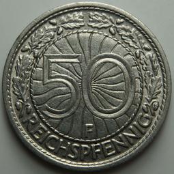 德國魏瑪共和國1927年50芬尼鎳幣硬幣A廠20mm 24F826 歷史價格詳細信息