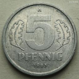 東德民主德國1983年20芬尼銅幣硬幣 23d555 歷史價格詳細信息