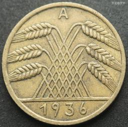 德國魏瑪共和國三五年35年10芬尼銅幣REICHS版ADEFGJ6廠齊 210604 歷史價格詳細信息