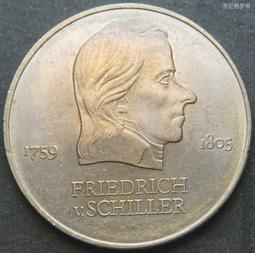 德國東德1989年5馬克聖凱瑟琳紀念幣鎳幣 22A423 歷史價格詳細信息