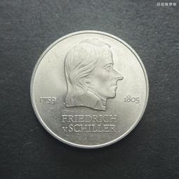 民主德國東德1972年20馬克鎳幣紀念幣硬幣席勒 22C324 歷史價格詳細信息