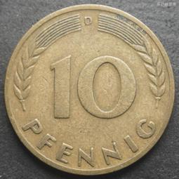 西德聯邦德國1950年10芬尼F廠 23A686 歷史價格詳細信息