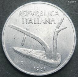 意大利1981年100裡拉鋼幣28mm 23F368 歷史價格詳細信息