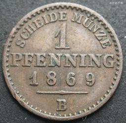 德國邦國普魯士1864年2芬尼A廠銅幣 23E033 歷史價格詳細信息