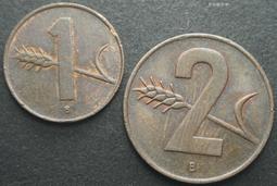 瑞士1963年1、2分銅幣硬幣2枚一起 23F479 歷史價格詳細信息