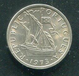 【硬幣】Portugal(葡萄牙),5 Esc. #210641,K591,1976 品相9新AU 歷史價格詳細信息