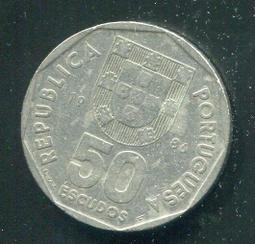 【硬幣】Portugal(葡萄牙),50 Cent #210695,K577,1968 品相美VF 歷史價格詳細信息