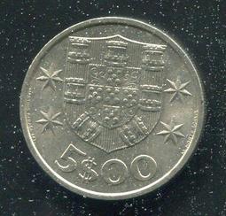 【硬幣】Portugal(葡萄牙),5 Esc. #210635,K581,1942 品相美上VF+ 歷史價格詳細信息