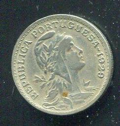 【硬幣】Portugal(葡萄牙),50 Cent #210695,K577,1968 品相美VF 歷史價格詳細信息