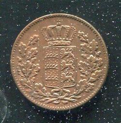 【硬幣】Ger. Wurttemberg(德國窩騰堡邦),K603,1/2 Kre.,1858 #210809 品相極美 歷史價格詳細信息
