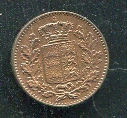 【硬幣】Ger. Wurttemberg(德國窩騰堡邦),K603,1/2 Kre.,1858 #210809 品相極美 歷史價格詳細信息