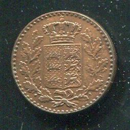 【硬幣】Ger. Wurttemberg(德國窩騰堡邦),K603,1/2 Kre.,1858 #210809 品相極美 歷史價格詳細信息