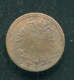 【硬幣】Germany(德意志帝國),K1,1 Pfennig,1875J #210830 品相美VF 歷史價格詳細信息