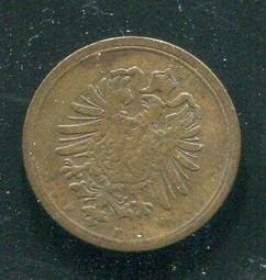 【硬幣】Germany(德意志帝國),K1,1 Pfennig,1875J #210830 品相美VF 歷史價格詳細信息