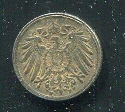 【硬幣】Germany(德意志帝國),K19,5 Pfennig,1921A #210901 品相9新AU 歷史價格詳細信息