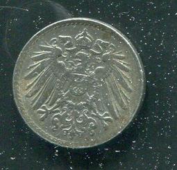 【硬幣】Germany(德意志帝國),K19,5 Pfennig,1921A #210901 品相9新AU 歷史價格詳細信息