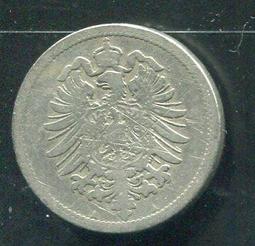 【硬幣】Germany(德意志帝國),K4,10 Pfennig,1876C #210918 品相普F 歷史價格詳細信息
