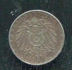【硬幣】Germany(德意志帝國),K20,10 Pfennig,1916A #210962 品相美VF 歷史價格詳細信息