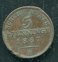 【硬幣】Germany Prussia(德國普魯士邦),K452a,2 Pf,1858A #210816 品相普上F+ 歷史價格詳細信息