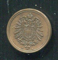 【硬幣】Germany(德意志帝國),K1,1 Pfennig,1875J #210830 品相美VF 歷史價格詳細信息