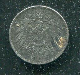 【硬幣】Germany(德意志帝國),K19,5 Pfennig,1921A #210901 品相9新AU 歷史價格詳細信息