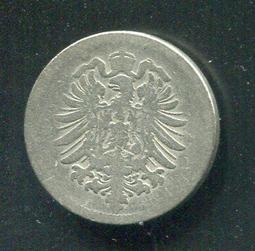 【硬幣】Germany(德意志帝國),K4,10 Pfennig,1876C #210918 品相普F 歷史價格詳細信息