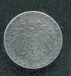 【硬幣】Germany(德意志帝國),K20,10 Pfennig,1916A #210962 品相美VF 歷史價格詳細信息