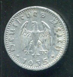 【硬幣】Germany(德國納粹),K97,1 Pfennig,1943B #211080 品相美上VF+ 歷史價格詳細信息