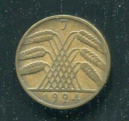 【硬幣】Germany(德國威瑪共和),K30,1 Pfennig,1924F #211057 品相普上F+ 歷史價格詳細信息