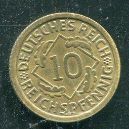 【硬幣】Germany(德國威瑪共和),K30,1 Pfennig,1924F #211057 品相普上F+ 歷史價格詳細信息