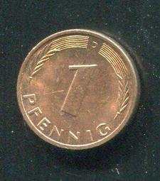 【硬幣】Germany(德國聯邦),K105,1 Pfennig,1966G #211157 品相全新UNC 歷史價格詳細信息