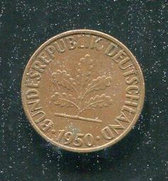 【硬幣】Germany(德國聯邦),K105,1 Pfennig,1966G #211157 品相全新UNC 歷史價格詳細信息