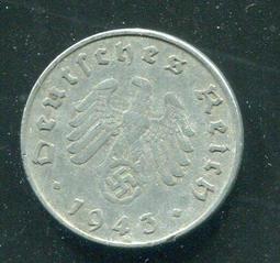 【硬幣】Germany(德國納粹),K101,10 Pfennig,1944A #211104 品相極美XF 歷史價格詳細信息
