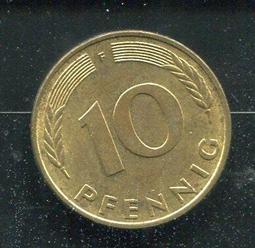 【硬幣】Germany(德國聯邦),K108,10 Pfennig,1972J #211242 品相9新AU 歷史價格詳細信息