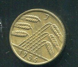 【硬幣】Germany(德國威瑪共和),K40,10 Pfennig,1935A #211022 品相美上VF+ 歷史價格詳細信息