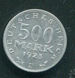 全新UNC，德國500馬克，1977年，名譽品經典大副（有個9080 歷史價格詳細信息