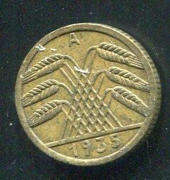 【硬幣】Germany(德國威瑪共和),K30,1 Pfennig,1924F #211057 品相普上F+ 歷史價格詳細信息