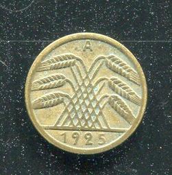 【硬幣】Germany(德國威瑪共和),K30,1 Pfennig,1924F #211057 品相普上F+ 歷史價格詳細信息